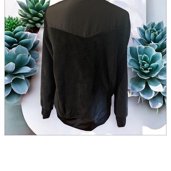 Athletic Works Black Bomber Jacket Sleek Versatile Design​ - Picture 4 of 4